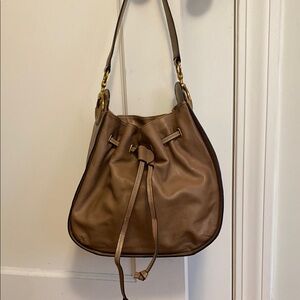 Frye Leather drawstring shoulder bag